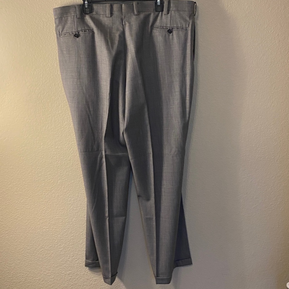Sean John Men's Light Gray Dress Pants - Pleated Front - Picture 5 of 6